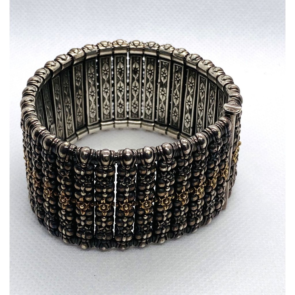 Konstantino 750 925 Sterling Silver 18k Gold Hera Bangle Bracelet 18k 925